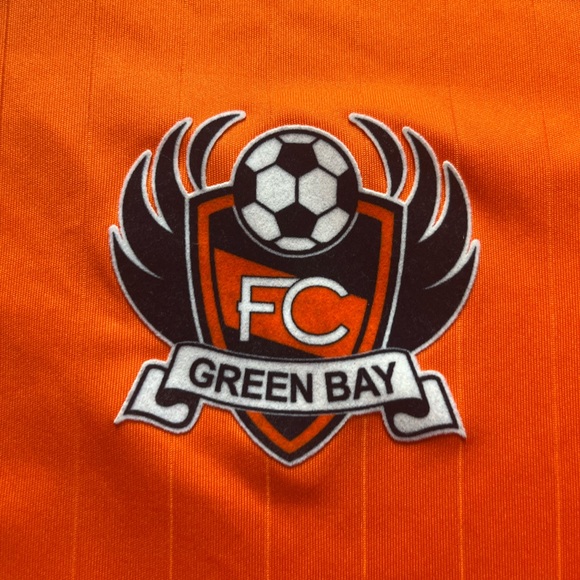 adidas Soccer Jersey #8 / FC Green Bay / Orange / Men's M / adidas ClimateFit - Picture 2 of 6